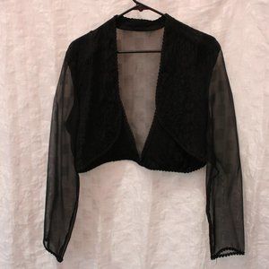 Karen Lucas Sheer Sleeved Vest